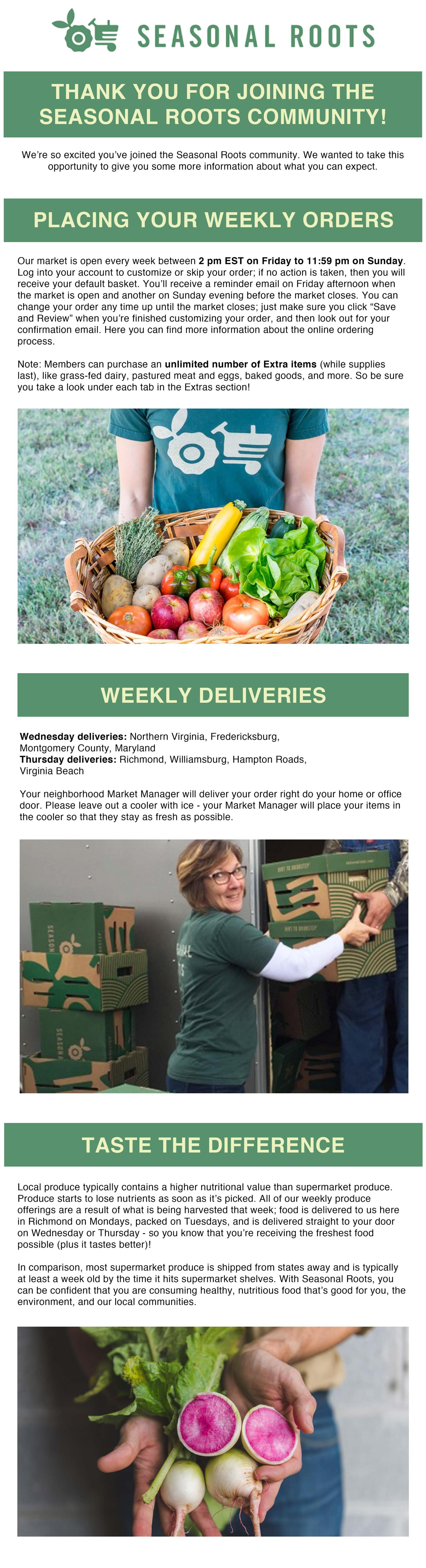 QuickStart Guide to fresh local food Seasonal Roots