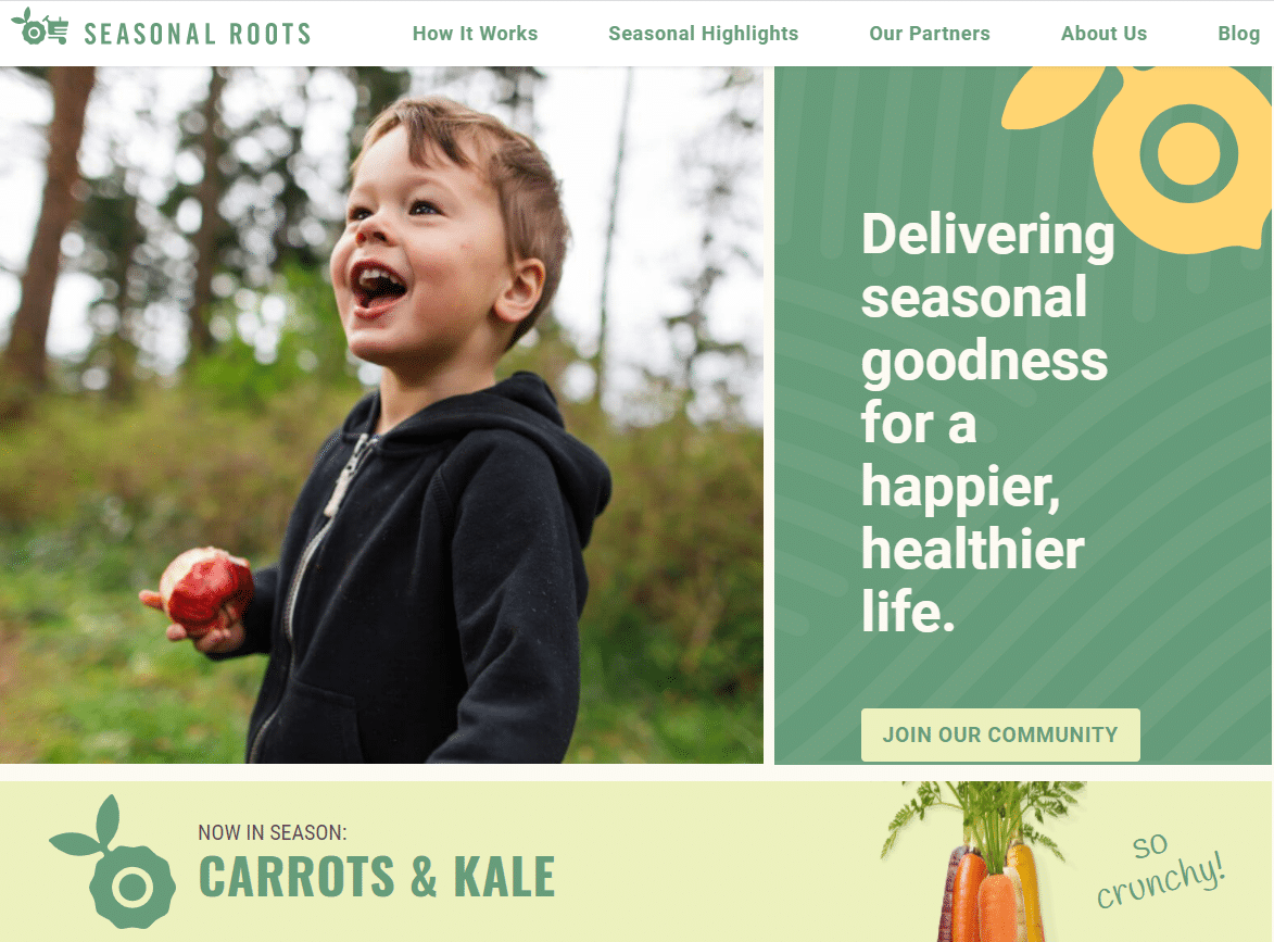 Seasonal Roots Launches a New site